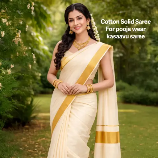 Cotton Solid Saree